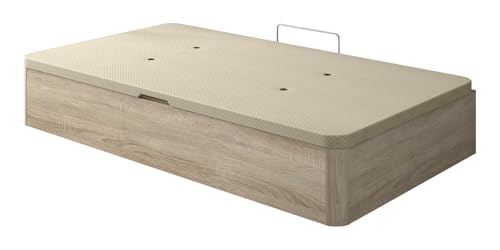 SHIITO | Modelo Dakotta – Canapé 90x190 cm con Apertura Lateral | Tapa 3D Transpirable | Gran Capacidad – Color Cambrian – 90x190x35 cm
