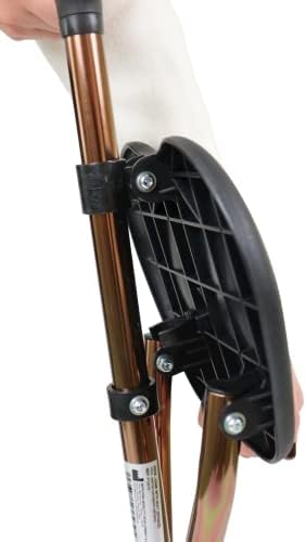 PEPE - Walking Stick with Seat Foldable (Height 32.2", Not Adjustable), Walking Stick Chair for Adults, Seat Walking sticks for Men and Women, Aluminium Walking Stick 3 Legs, Walking Cane Bronze