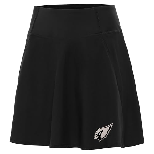 Antigua Women's Black Arizona Cardinals Brushed Carbon Chip Skort