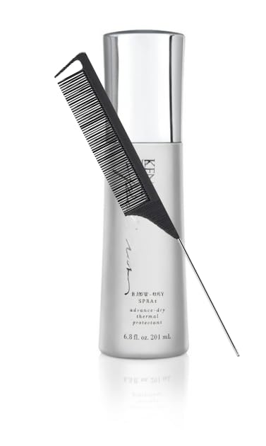 Platinum Blow Dry Spray Advanced Dry Thermal Protectant 6.8 Ounce (Black Steel Comb Included)