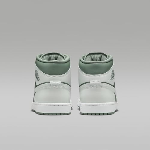 Image of Air Jordan 1 Mid Men's Shoes (Summit White /Vintage Lichen)