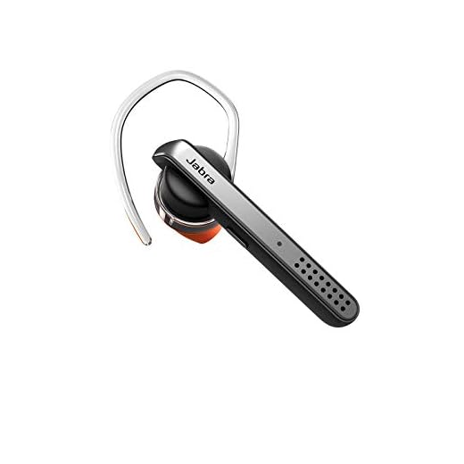 Jabra Talk 45 Bluetooth Headset for High Definition Hands-Free Calls with Dual Mic Noise Cancellation, 1-Touch Voice Activation and Streaming Multimedia