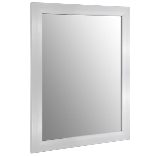 Image of Ruomeng Wall Mirror Rectangle Decorative Mirror 12x16 Inch, Nickel