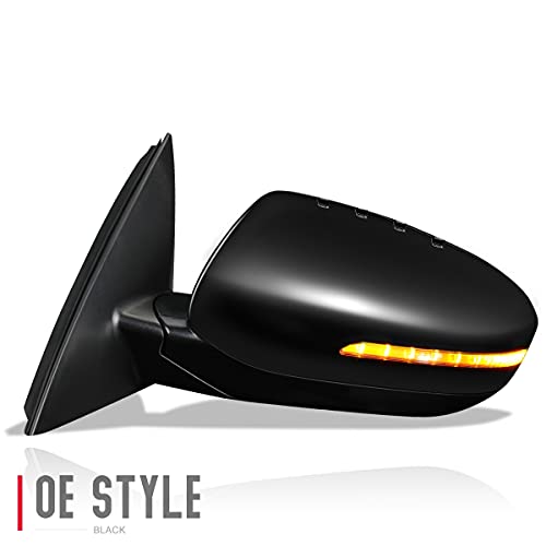 DNA Motoring OEM-MR-KI1320153 Heated Powered Adjustment Left Driver Side Door View Mirror W/Turn Signal Compatible with 2011-2013 Optima,Black by DNA MOTORING - Image 3