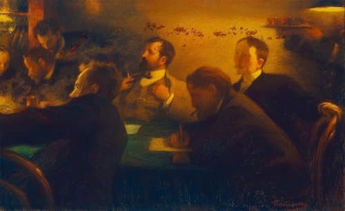 Affiche Leonid Pasternak poster vintage Réunion des professeurs de l'École de peinture de Moscou
