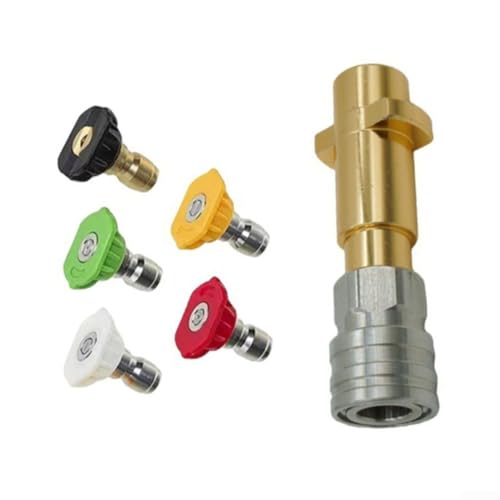 Boquilla de conexión rápida, para Karcher, para lavadora a presión BOSCH, adaptador de aleación de aluminio de 1/4 pulgadas, con conector de salida de agua de alto flujo (A)