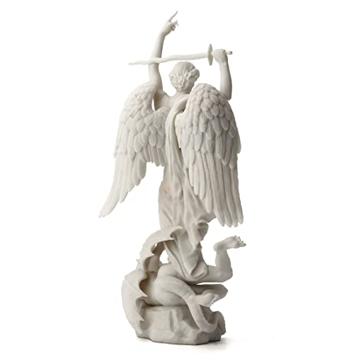 Estatua de Arcángel San Miguel de Resina 15 Pulgadas miniatura 4