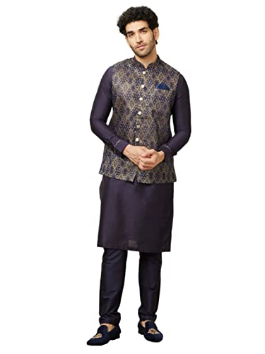 Image of DIWAS BY MANYAVAR Mens Kurta Jacket Set