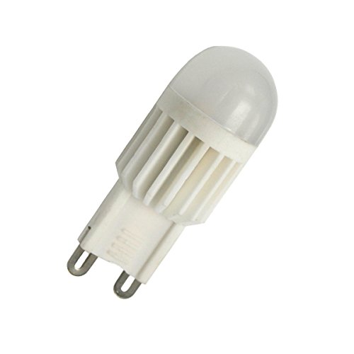 Aoxdi Bombilla LED G9 Regulable 3W Blanco Cálido, G9 Bombillas LED Lámpara, AC 220 240V, Sin Parpadeos, Paquete de 1