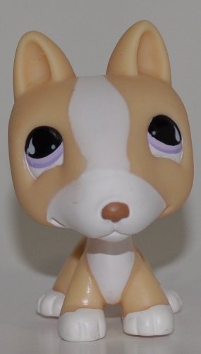 Bull Terrier #860 (White, Cream Accents) - Littlest Pet Shop