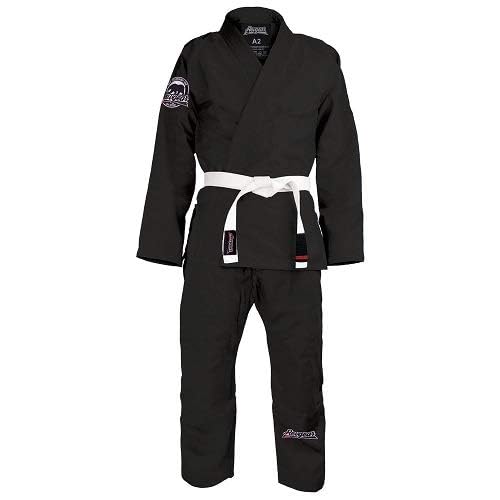 Revgear Arroyo Ultimate Starter JIU Jitsu GI | Perfect for Beginners | Durable Gi Ready to Withstand Daily Training (Black, A1)