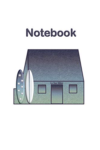 Jersey Channel Islands White House with Surfboards Notebook: Historic heritage iconic landmark in St Ouen's Bay, loved by the surfing community, part ... boxes to organise and refer to notes easily