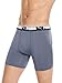 PUMA Men's 4 Pack Active Stretch Boxer Brief, Black/Grey, Medium
