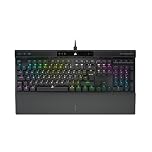 CORSAIR K70 RGB PRO Mechanical Wired Gaming Keyboard – Cherry MX Red Linear Switches, SOCD, PBT Double-Shot Keycaps, 8000Hz Hyper-Polling, NKRO, Anti-Ghosting, Tournament Switch, QWERTY UK – Black