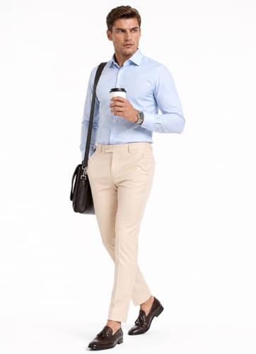 Image of SUNPOINT Formal Pants for Men Office Wear - Premium Regular Fit Formal Trouser for Men, Boys, Gents Bottom Formal wear for Office Meeting, Party, Gathering, Wedding