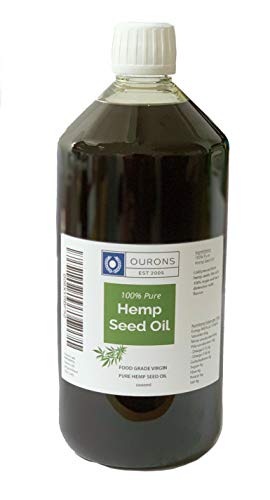 OURONS Aceite de semilla de cáñamo orgánico prensado en frío Grado alimenticio 1 litro Mejor Carpa Cebo de Pesca