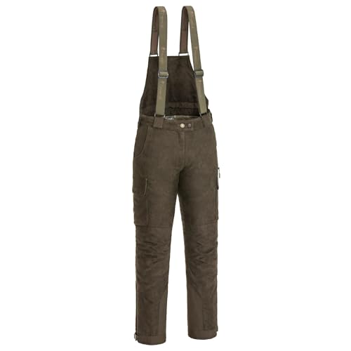 Pinewood Damen Abisko 2.0 Damen Jagd Hose - Outdoorhose Damen - komfortable, gefütterte und praktische Hose für die Jagd und das Ansitzen - mit abnehmbaren Hosenträgern und Rückenpartie