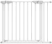VOUNOT Cancelletto di Sicurezza per Bambini, Cani, Scale, Auto Close, Fissaggio a Pressione Senza Fori, Metallo, Bianco, Lunghezza 75-96 cm, Altezza 74 cm