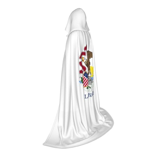 Cape à capuche Illinois pour Halloween et soirées déguisées