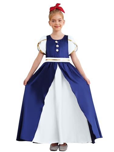 Robe renaissance blanche fille manches bouffantes halloween
