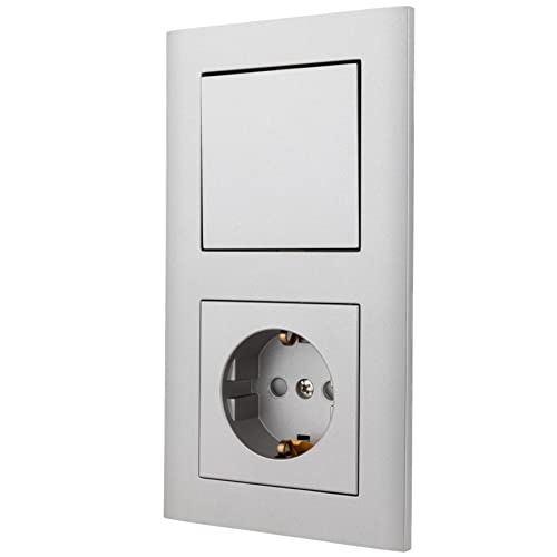 REV 0239022300 Matrix Socket with Child Protection, Platinum, ohne USB - Image 2