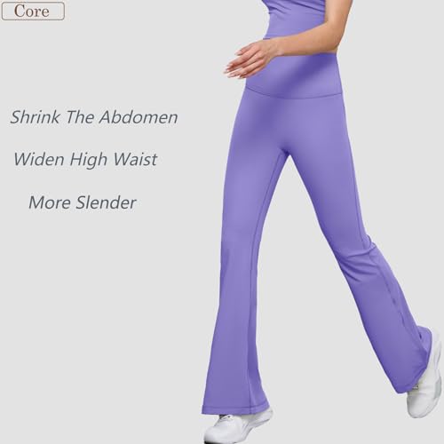 RXRXCOCO Pantalon De Yoga évasé Pour Femme, Taille Haute, Legging Bootcut, Push-up, Scrunch Booty, Long, Pantalon De Sport, Pantalon De Course, Noir , S