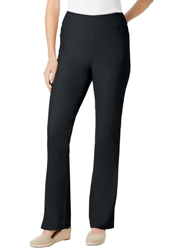 Woman Within Plus Size Tall Womens Plus-Size Flex-Fit Pull-On Bootcut Gap-Free Stretch Denim Jeans