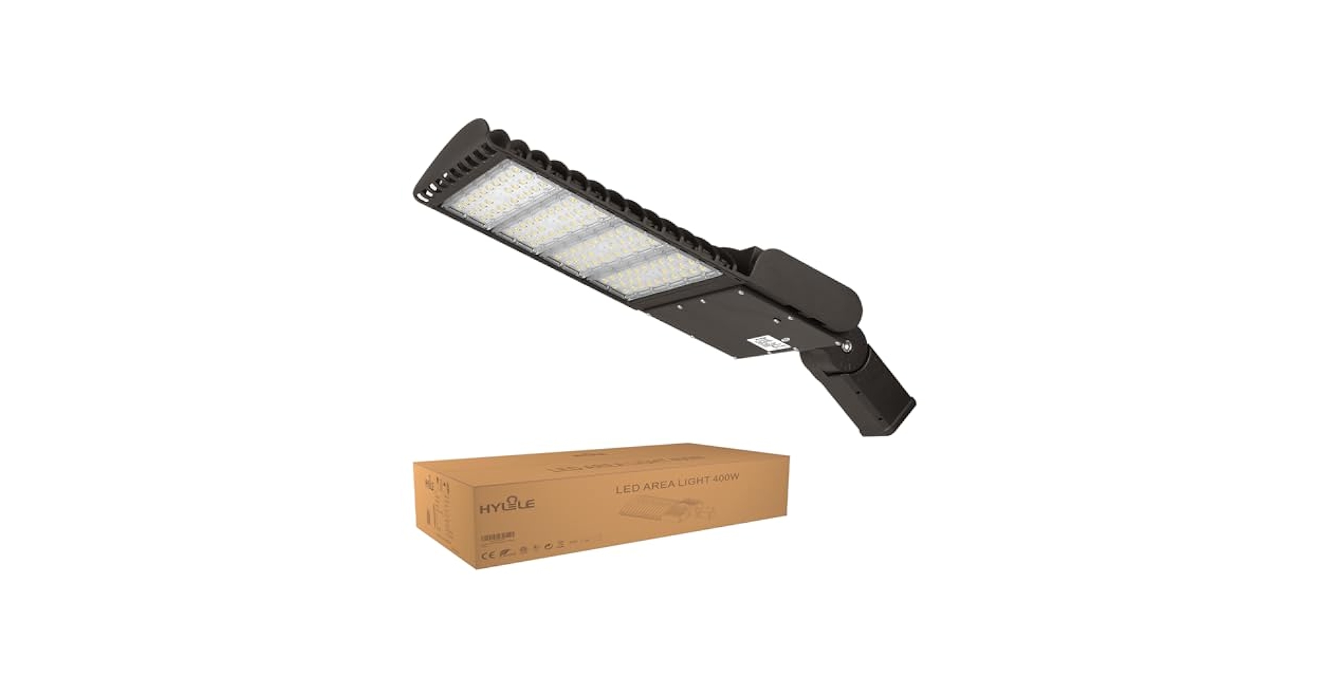 warehouse　Lot2162 Hylele LED Parking Lot Light 400W 5700K 56000LM Commercial