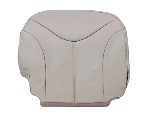 2000 2001 2002 GMC Yukon XL XLT SLT SLE Leather Seat Cover Replacement, GMC Yukon 1500 2500 Shale Tan Vinyl Replacement Seat Cover (Leather, Passenger Bottom)