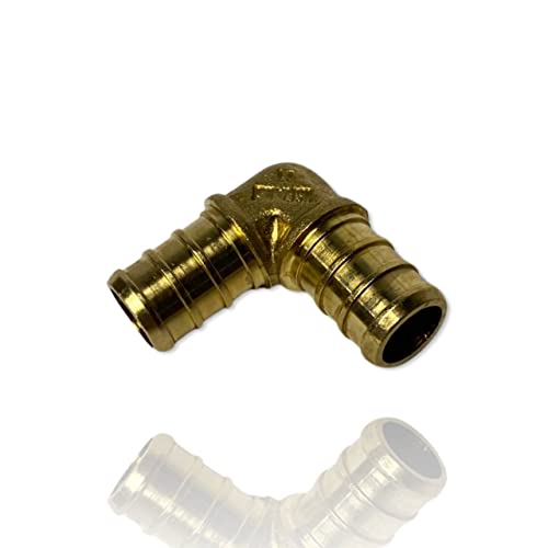 PACK OF 20 1/2” PEX Lead-free Brass 90 degree Elbow for PEX Tubing