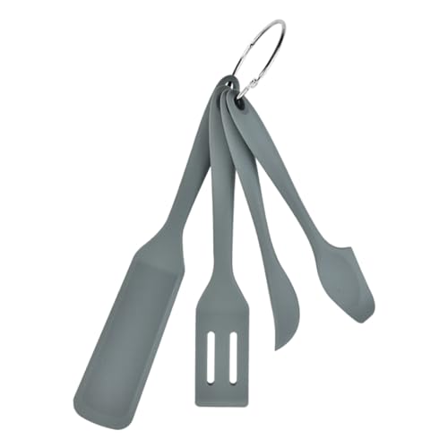 DECHOUS Silicone Spatula Set 4 Piece Baking Gadgets for Kitchen Use Spreader Stirrer Scraping Tool Butter Jam Dessert Easy to Clean Storage Hanger