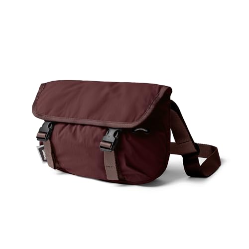 Bolso de hombro de 6 litros Bellroy Cinch Mini Messenger compacto y ligero Burgundy
