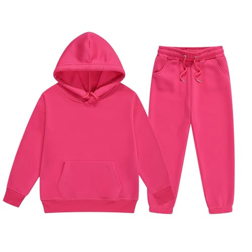 Girls Boys Tracksuit Athletic Sweatsuits Pullover Hoodie 2 Pieces Kids Sweatshirt and Jogger Sweatpants Outfits Set(A-HP, 10-11 Years)