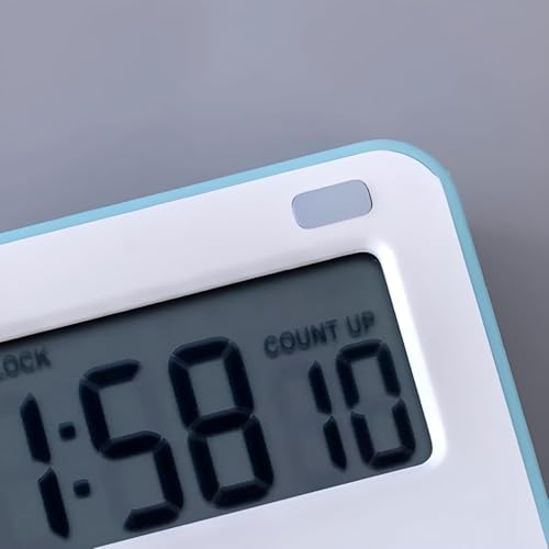 Image of Stopwatch Timer for Study Kitchen Timer Large LCD Screen 24hr Digital Display Magnetic Retractable Stand Loud Alarm Stop Watch Countdown Flashing Light Study Timer for Students Cooking Multicol