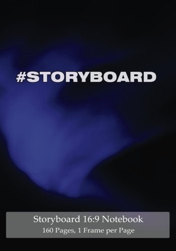 Storyboard 16:9 Notebook 160 Pages 1 Frame per Page: Ideal journal to sketch and visualize scenes, 7â€x10â€ notebook with blue aurora cover, 160 pages with one storyboard frame per page