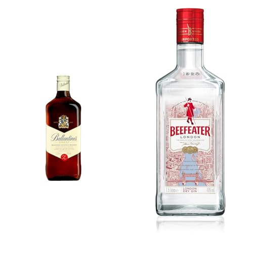 Ballantine's Finest Whisky Escocés de Mezcla - 1500 ml + Beefeater London Dry Ginebra - 1.5 L