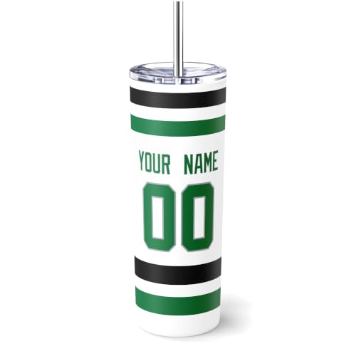 Image of ANTKING Dallas Tumbler 20oz Travel Mug Custom Name Number Gifts | Stainless Steel Insulated Coffee Cup for Men Women