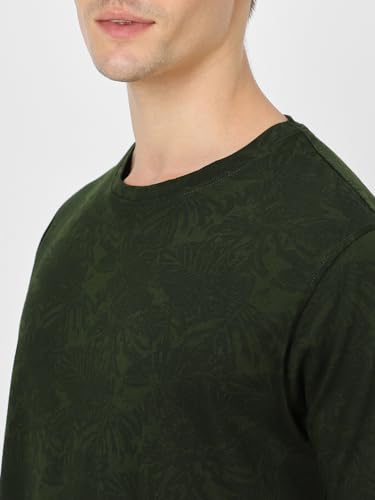 Image of Urbano Fashion Men's Printed Half Sleeve Slim Fit Cotton T-Shirt