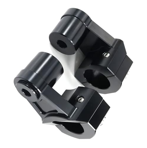Rehausses de guidon pour Yamaha XV19 adaptateur de barre moto noir 2 pièces