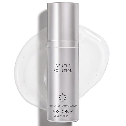 ARCONA Gentle Solution Serum Exfoliant - 4% Glycolic, 3% Lactic Acids, Algae, Witch Hazel + Honeysuckle Gently Exfoliate + Hydrate Skin 1.17oz. Made In The USA