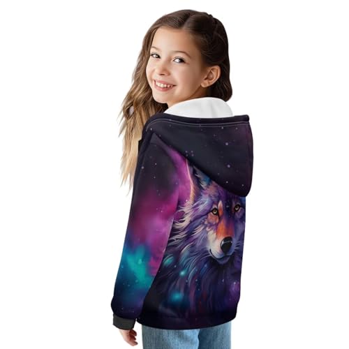 Kids Full Zip Up Hoodies for Girls Boys Hooded Sweatshirt Size 6-162