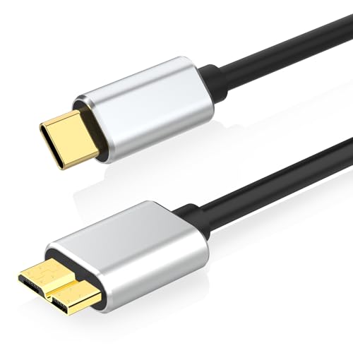 Cable USB C a USB 3.0 Micro B compatible con Nikon D850, D5, D500, D810, D810A, Fujifilm X H1, X T2, GFX50S, Canon EOS 5D Mark IV, 1D X Mark II, cámara Panasonic Lumix G9, iPhone 15, MacBook Pro