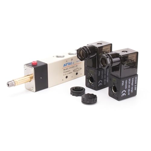 Válvula solenoide 4V130C-06 AC110V de tres posiciones y cinco vías 5
