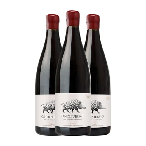 Vinícola Real Ondipuerko Rioja 75 cl Vino tinto (Caja de 3 Botellas de 75 cl)
