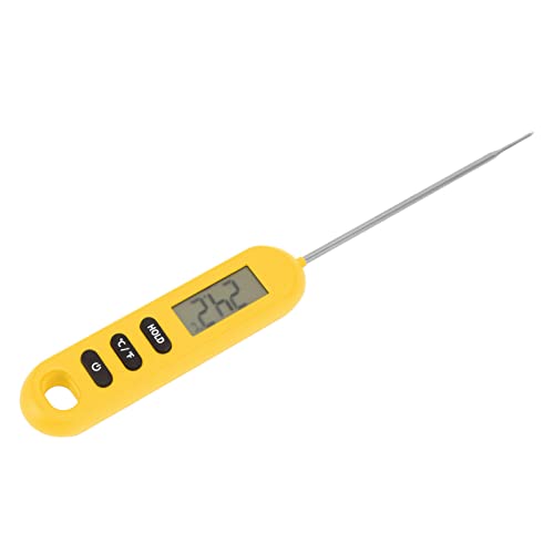 Cooking Thermometer, Calibration Function ABS Meat Food Candy Thermometer for Kitchen (Orange)
