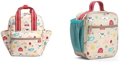Itzy Ritzy Toddler Backpack & Coordinating Lunch Box Bundle Farm