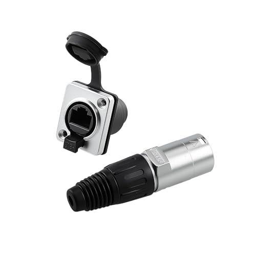 Conector Impermeable Uonecn RJ45 Hembra para Panel miniatura 4
