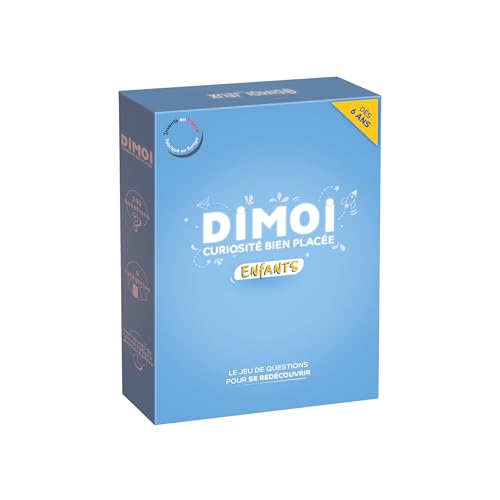Dimoi Jeu de Cartes Parents - Enfants - 240 Questions Originales pour créer des échanges passionnants et positifs Entre Parents et Enfants - Idée Cadeau...
