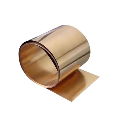 chapa fina de latón C5191 tira de cobre fosforado resistente al desgaste hoja de lámina de cinta de cobre elástica de resorte de bronce fósforo estaño de 0,1mm a 3mm(0.4x100x100mm 1pc)