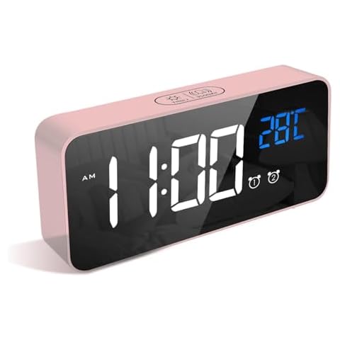 LATEC Digital Alarm Clock with USB Charging Cover
